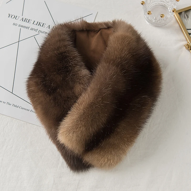 Lantafe Women Scarf Winter Warm Luxury Natural Fur Thickening Sable Mink Neck High Quality Whole Real |