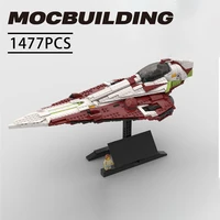 star movie moc ucs obi wan%e2%80%99s starfighter space wars moc building block set assembly model puzzle collection bricks toys