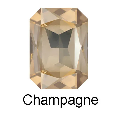 Champange Crystal 1 шт. модные красные заколки для волос розовое золото, розовый квадратный кристалл заколки для волос черный горный хрусталь заколка для волос для женщин Девушка аксессуары для волос - Окраска металла: Champange Crystal
