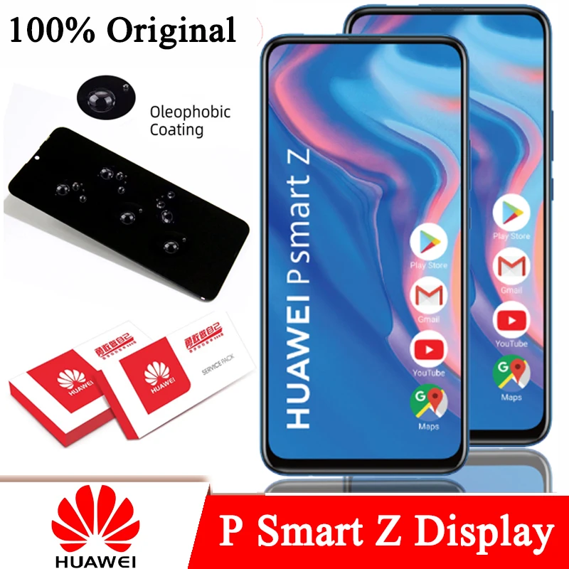 

2022 100% оригинальный 6,59 ''ЖК-дисплей для Huawei P Smart Z/ Y9 Prime 2019 дисплей сенсорный экран дигитайзер фотография с деталями для ремонта рамки