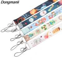 p3459 dongmanli prince and fox lanyards keychain id card pass gym mobile phone badge key ring holder neck straps accessories