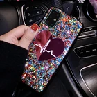 Зеркальный чехол с блестками для Samsung Galaxy A51 A71 A81 A91 A10S A70S A20E A10E A10S S20 Ultra S10 Plus Note 10 Pro