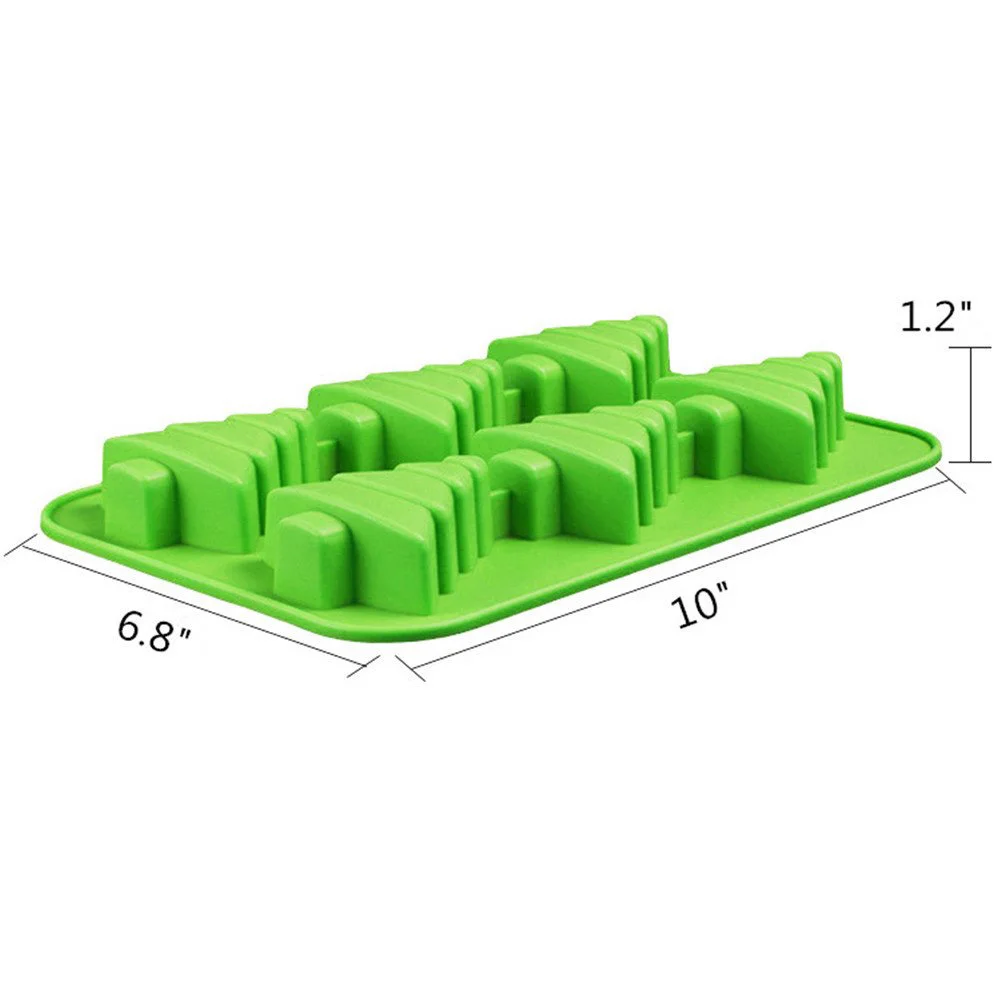 

Food Grade Silicone Baking Molds 6 Slots Christmas Trees Candy Chocolate Cake Making Non-stick Mold