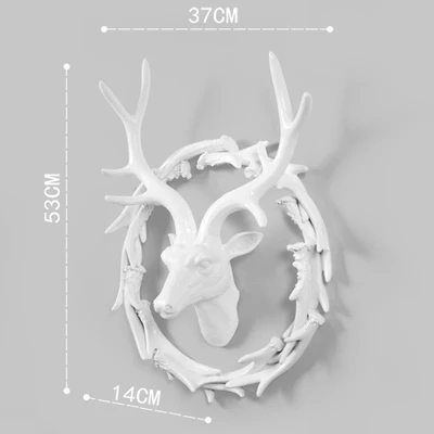 

Creative Deer Head Wall-mounted Decoration Living Room 3D Animal Head Decorative Wall Pendant Wall Creative Home Bar Decor
