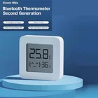 Умный термометр для Xiaomi Mijia 2, Bluetooth датчик температуры и влажности, цифровой гигрометр с ЖК дисплеем, измеритель влажности, работает с Mijia