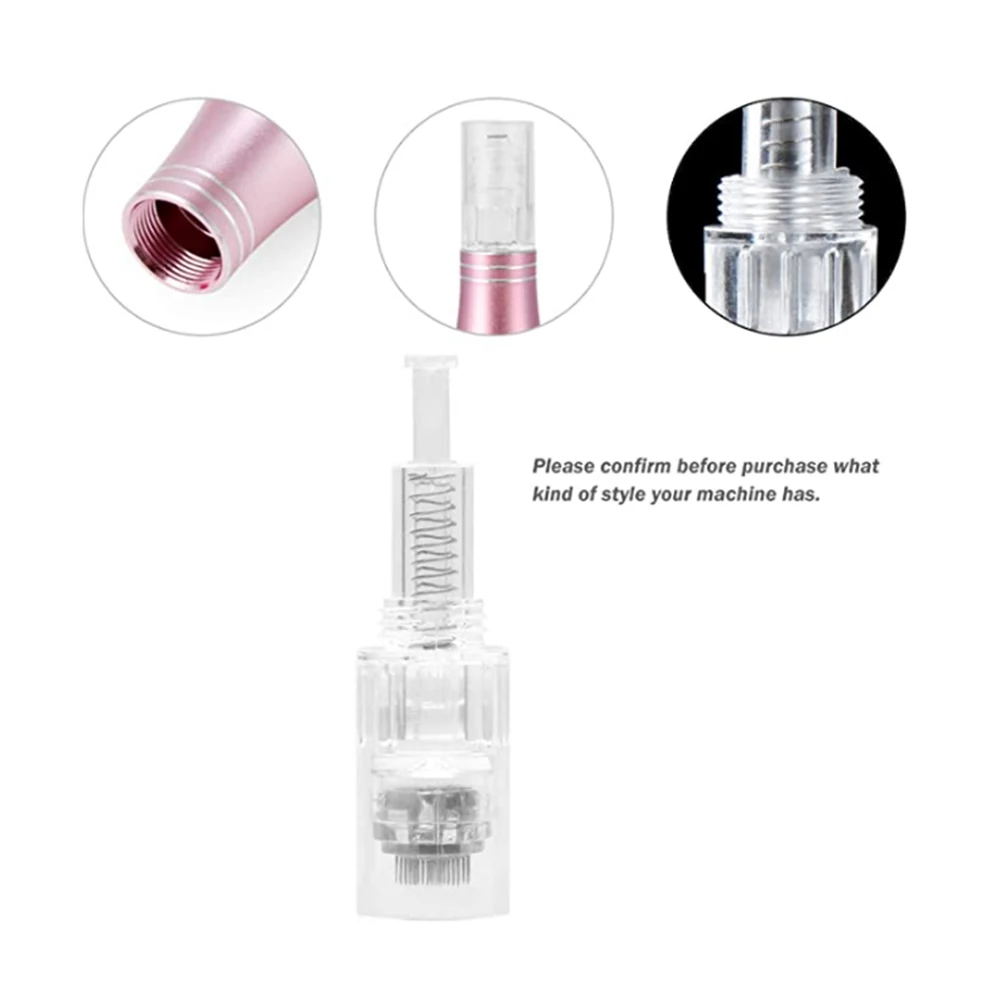 10/50/100 шт Microneedling дермы ручка с винтом и иглой картридж 36pin для микроиглы