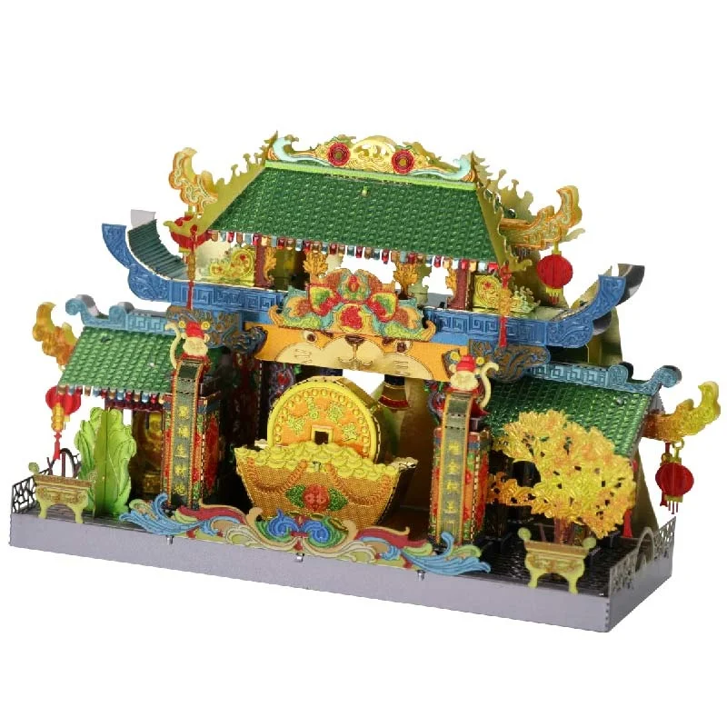 

MMZ metal puzzle model Mu 3D, game building blocks, memorial archway, Chinatown, DIY, laser cutting puzzle, gift toys