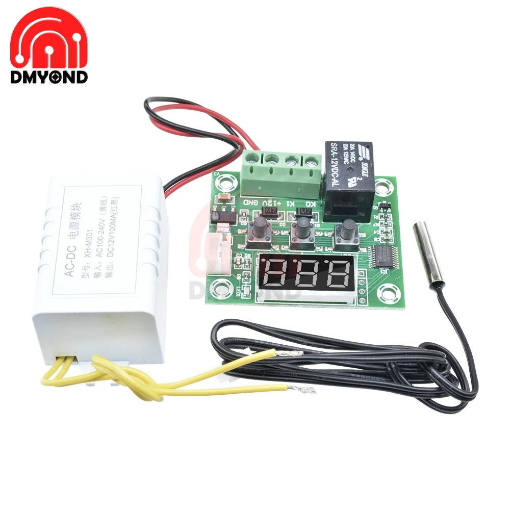 Цифровой термостат для инкубатора 110-220 В переменного тока W1209 |