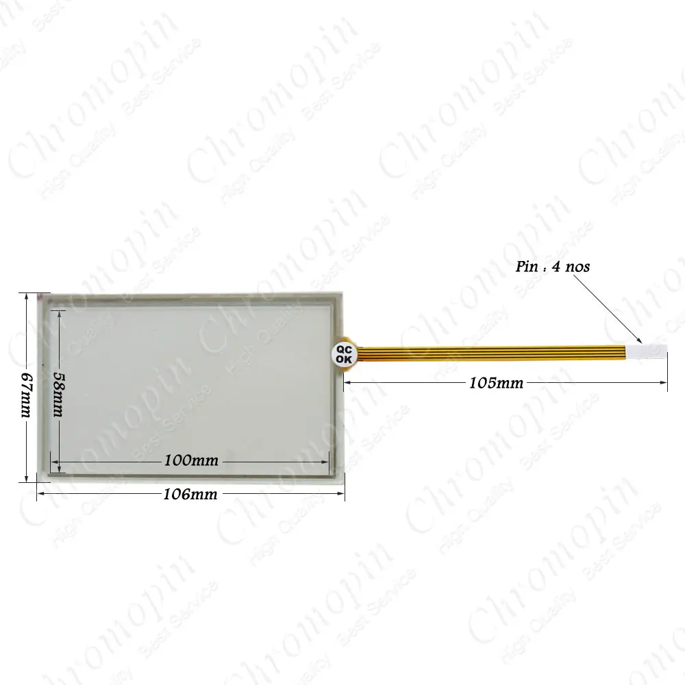 

Touch panel for 6AG1642-0BD01-4AX0 6AG1 642-0BD01-4AX0 TP177B 4 with Membrane keyboard