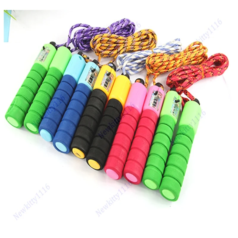 Скакалка для прыжков Регулируемая со счетчиком номер фитнес-упражнения