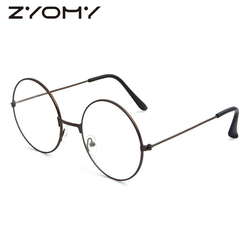Q 2020 винтажные круглые оптические очки для женщин ульсветильник металлические