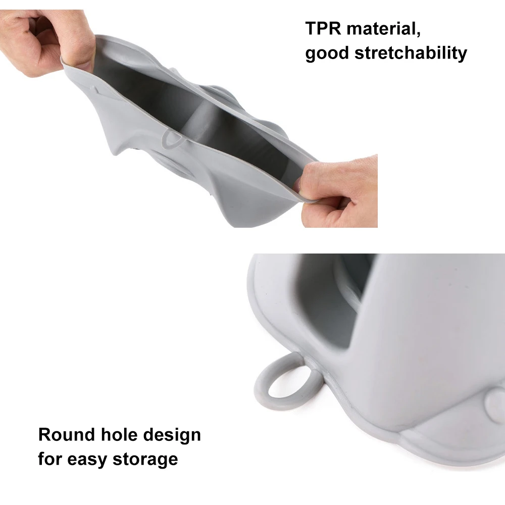 

Creative Thickened Silicone Cute Heat-Resistant Kitchen Protective Gloves Clips Anti-Slip Pot Holder Mitts For Kitchen Gadgets