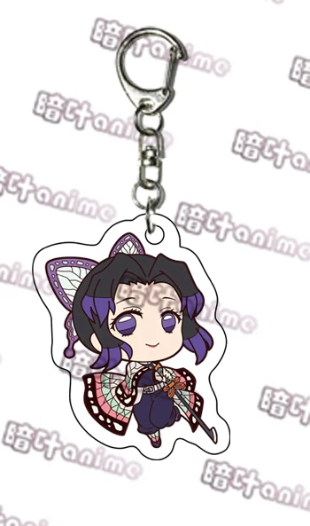 Demon Slayer: Kimetsu no Yaiba Kamado Tanjirou Kochou Shinobu Косплей двухсторонний акриловый брелок в виде фигуры брелок-подвеска подарки