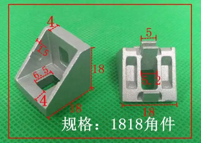 1818 угловой кронштейн L соединитель фитинг алюминиевый угол для профиля 2020|Детали