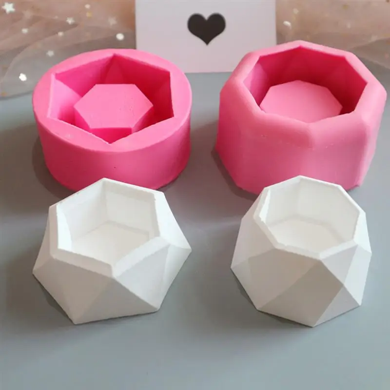 Силиконовые Цветочный горшок для суккулентов десерт ледяной куб DIY подсвечник в