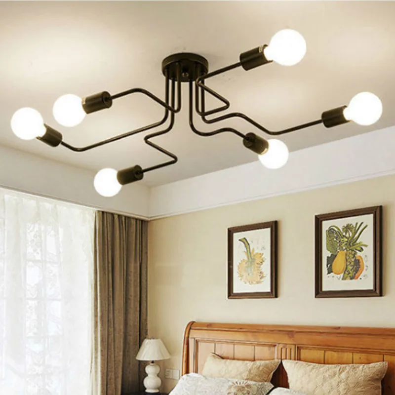 Промышленный потолочный светильник светодиодный Железный Паук домашний декор