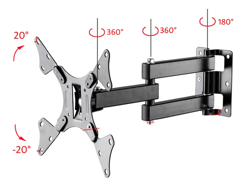 27&quot 30&quot 37&quot retractable vesa mount stand tv wall pop swivel for bracket folding lift mechanism | Электроника