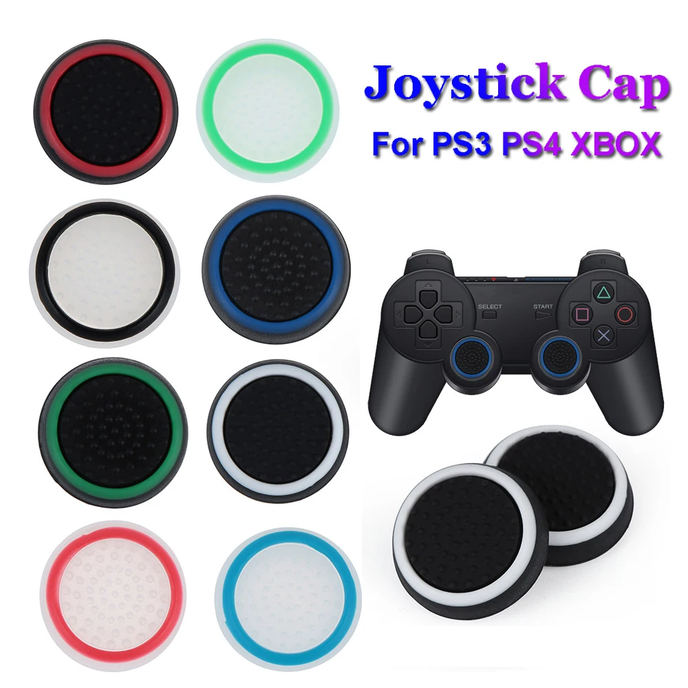 2 пары сменный силиконовый джойстик с кнопками Крышка для PS3/PS4/xbox ONES/xbox 360 беспроводные контроллеры противоскользящая крышка s