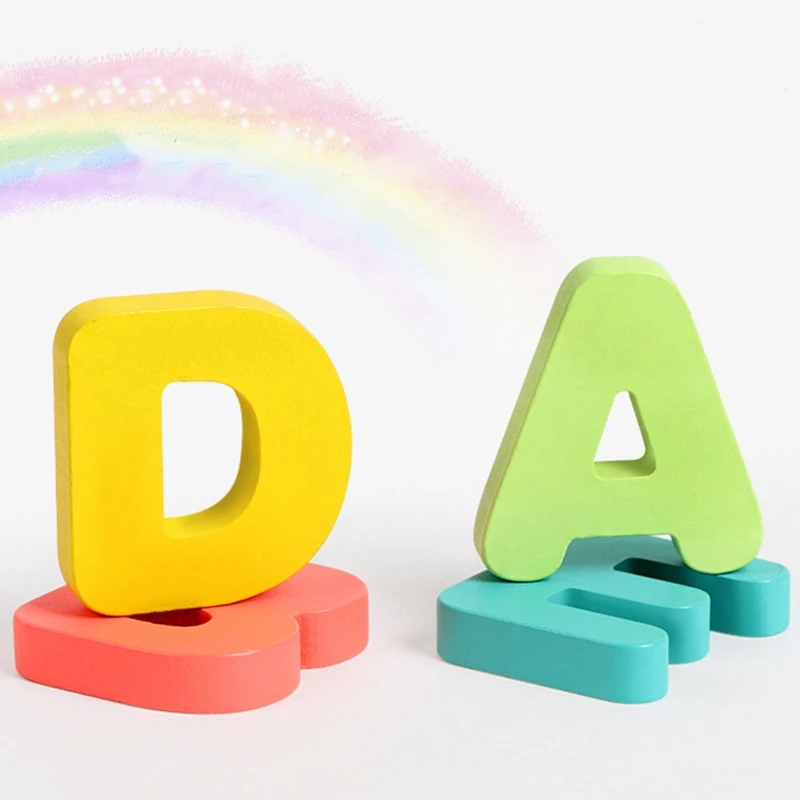 

Baby Early Education Puzzle Jigsaw Puzzle Children's Cognitive Teaching Aids Recognize Digital Letters Matching Puzzle