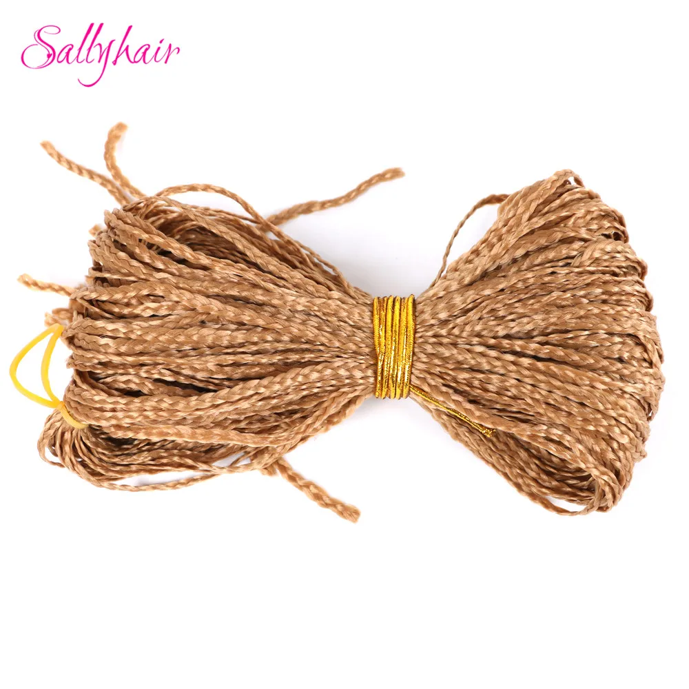 Sallyhair, Zizi, косички, вязанные крючком, коробка, косички, цветные синтетические волосы для наращивания, жук, серый блонд, вязанные волосы, 48 прядей/упаковка