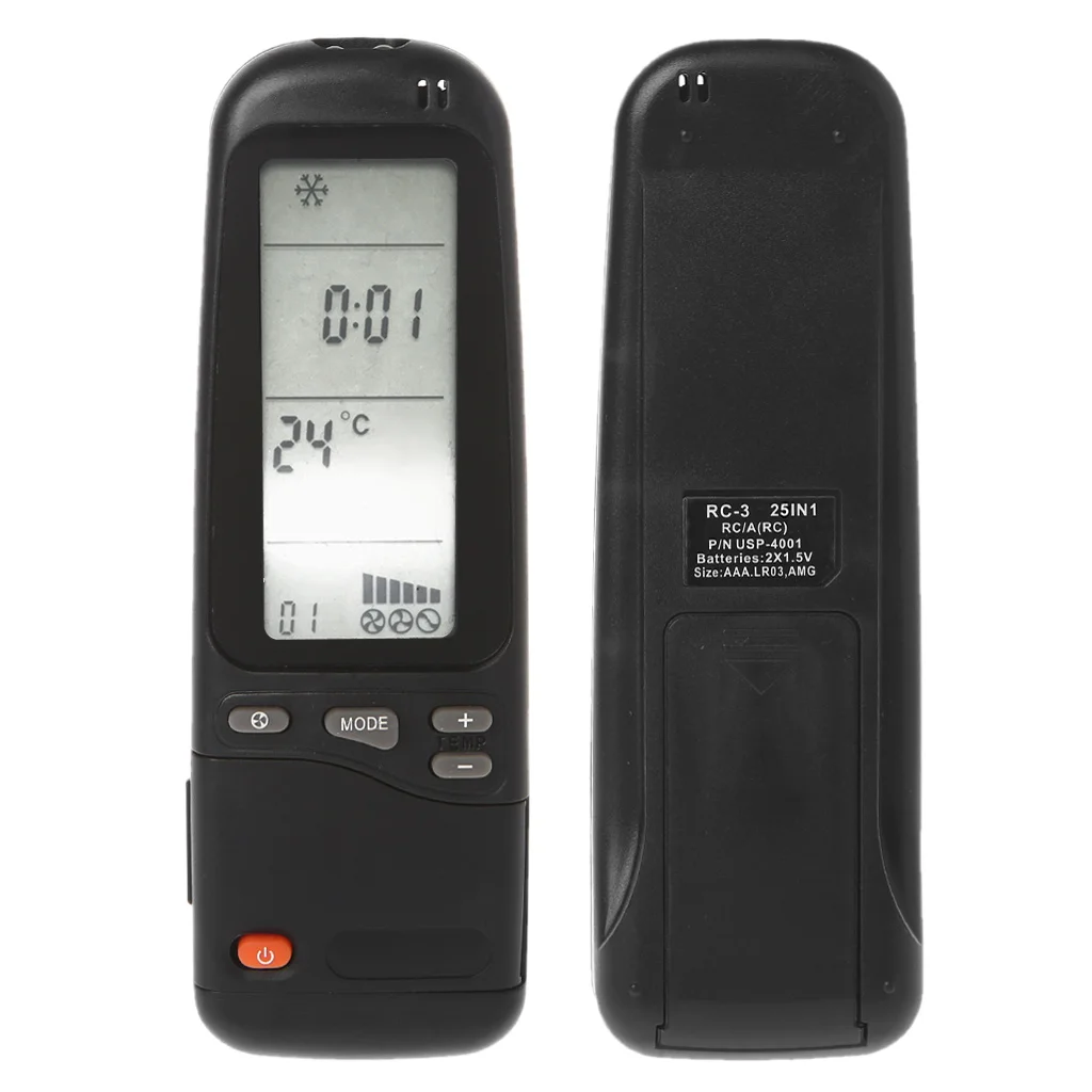

100% Brand New and High Quality Air Conditioner Remote Control For Electra / Emailair / Elco RC3 23IN1