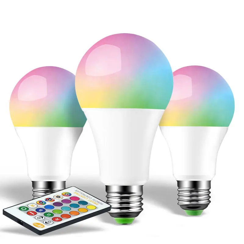 Светодиодная лампа RGB 5 Вт 10 15 E27 110 В 220 В|Светодиодные лампы и трубки| |