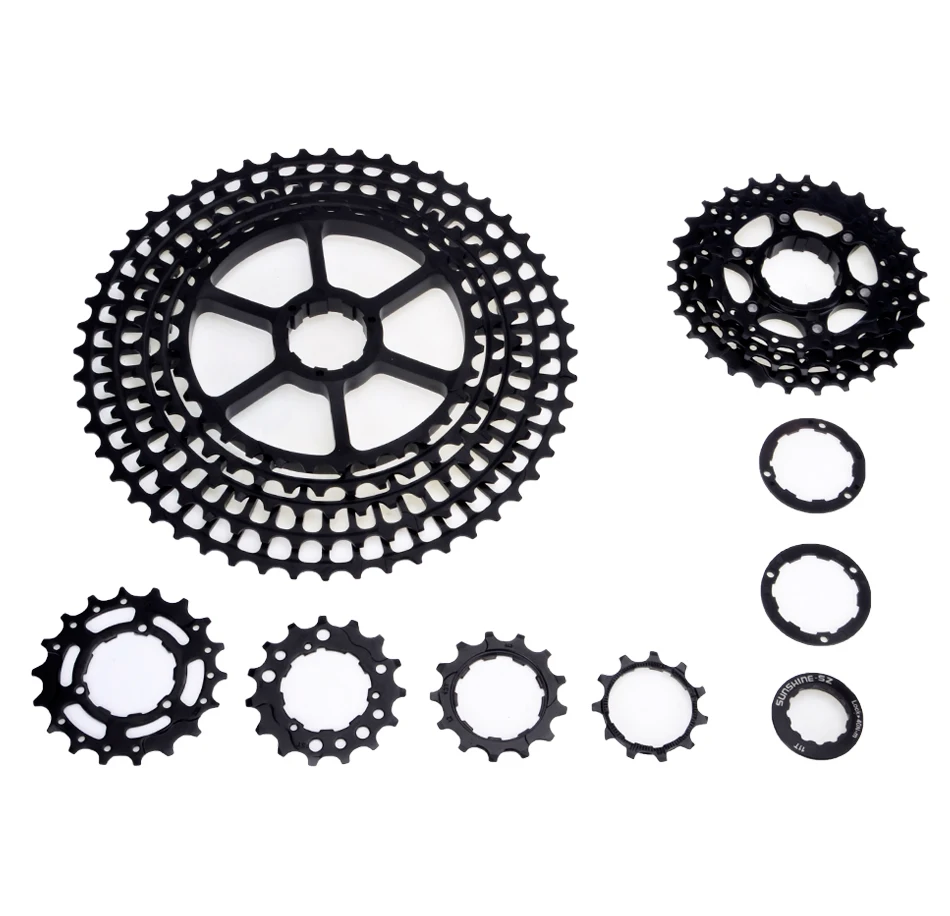 SUNSHNE MTB 11 Geschwindigkeit 11-50 t кассетт 365 г ультралайхт Fahrrad Freilauf 11 t Fahrrad Teile Berg мех shimano M9000 M800