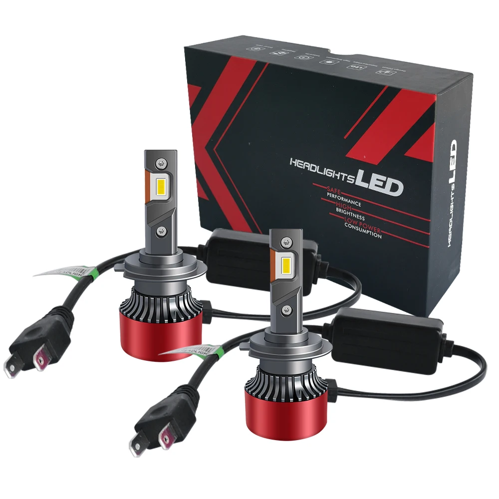 

Automotive LED Fog Lamp Gold 3000K H11 H3 LED Headlights Ultra Bright Near and Far Light H7 9005 H1