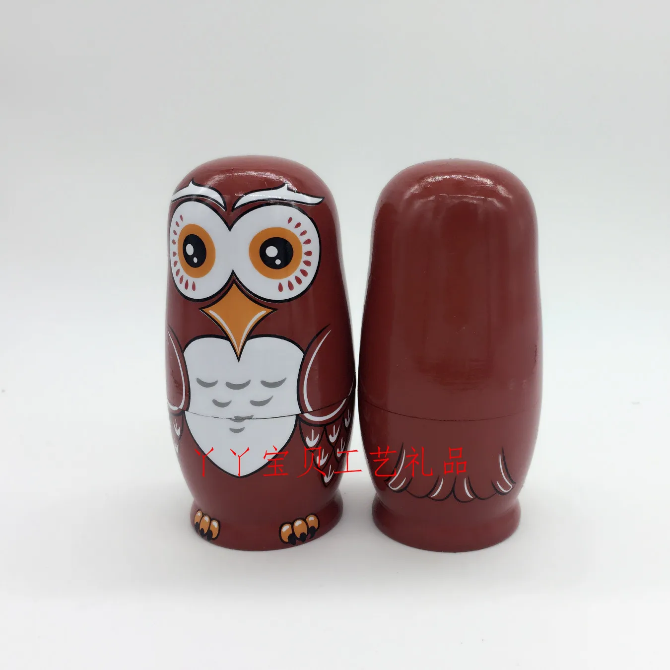 Прекрасный дизайн Совы ручной работы 6 слоев липы русская гнездовая деревянная