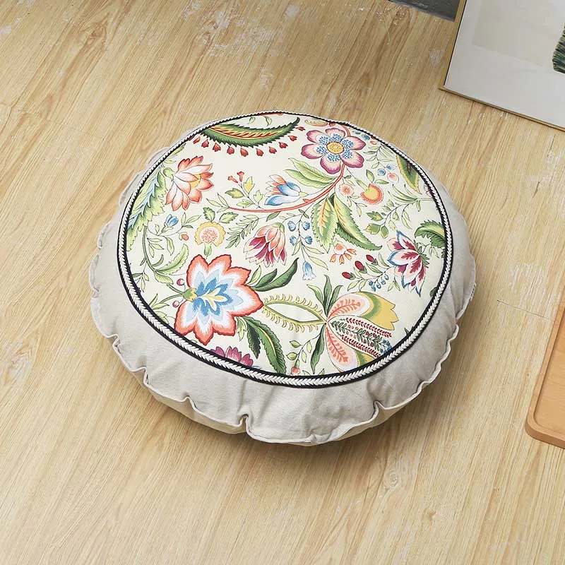 07 Винтажная утолщенная большая подушка для стула, Кухонное кресло, круглая Съемная Автомобильная подушка для сиденья, напольный татами, декоративные подушки для дома - Цвет: 07