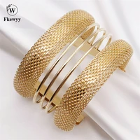 fkewyy fashion designer bracelets for women ethnic style double layer charm bangles gold plated handmad jewelry gift accessories