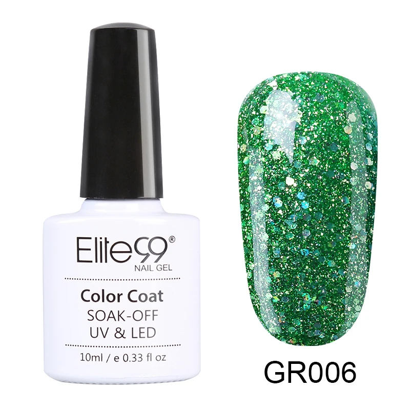 GR006 Elite99 10ml Avocado Gel Nail Polish Vernis Semi Permanant UV Nail Gel Primer Soak Off Nail Art Gel Varnish Gelpolish Manicure - Цвет: GR006