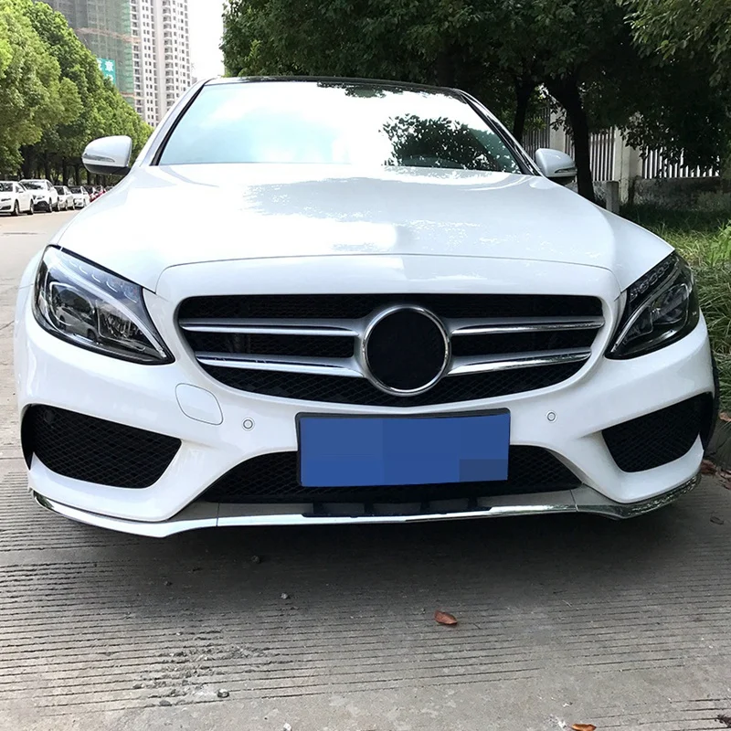 Передний бампер разветвитель Canard вентиляционное отверстие Накладка для Mercedes-Benz C