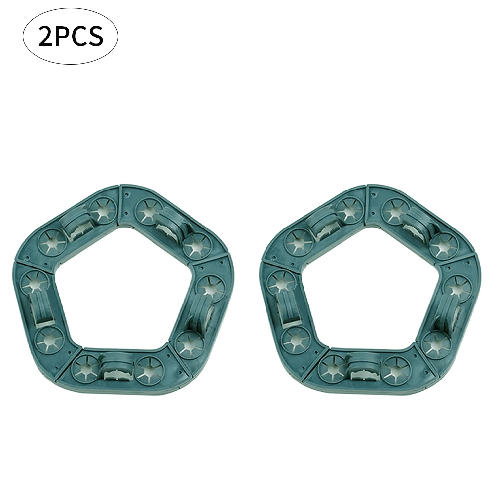 

2PCS Bamboo Cane Holder Bamboo Wigwam Holder Plant Support Cane Connector Grips Pentagon For Garden Climbing Plants Runner Peas