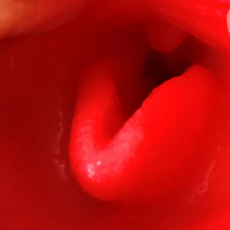 Реалистичная оральная 3D Глубокая глотка с зубами языка Девичья искусственная