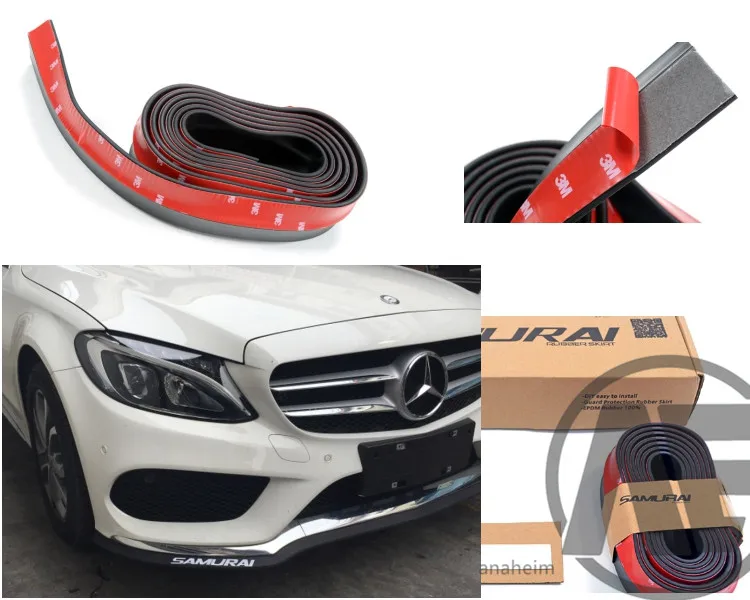 AE Анахайм 2.5 м ширина автомобильные протекторы передний бампер губы сплиттер
