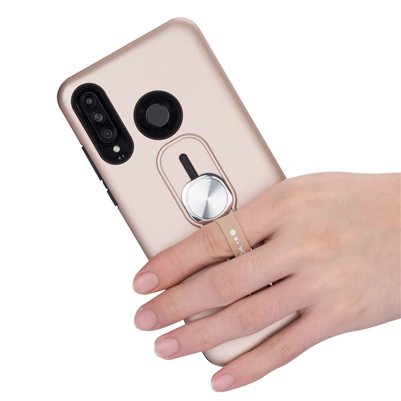 Likike Finger Ring Bracket Phone Case for Huawei P30 Pro Lite Mate 20 Integrated Silicone Cover Honor 8X 9 Anti-knock |