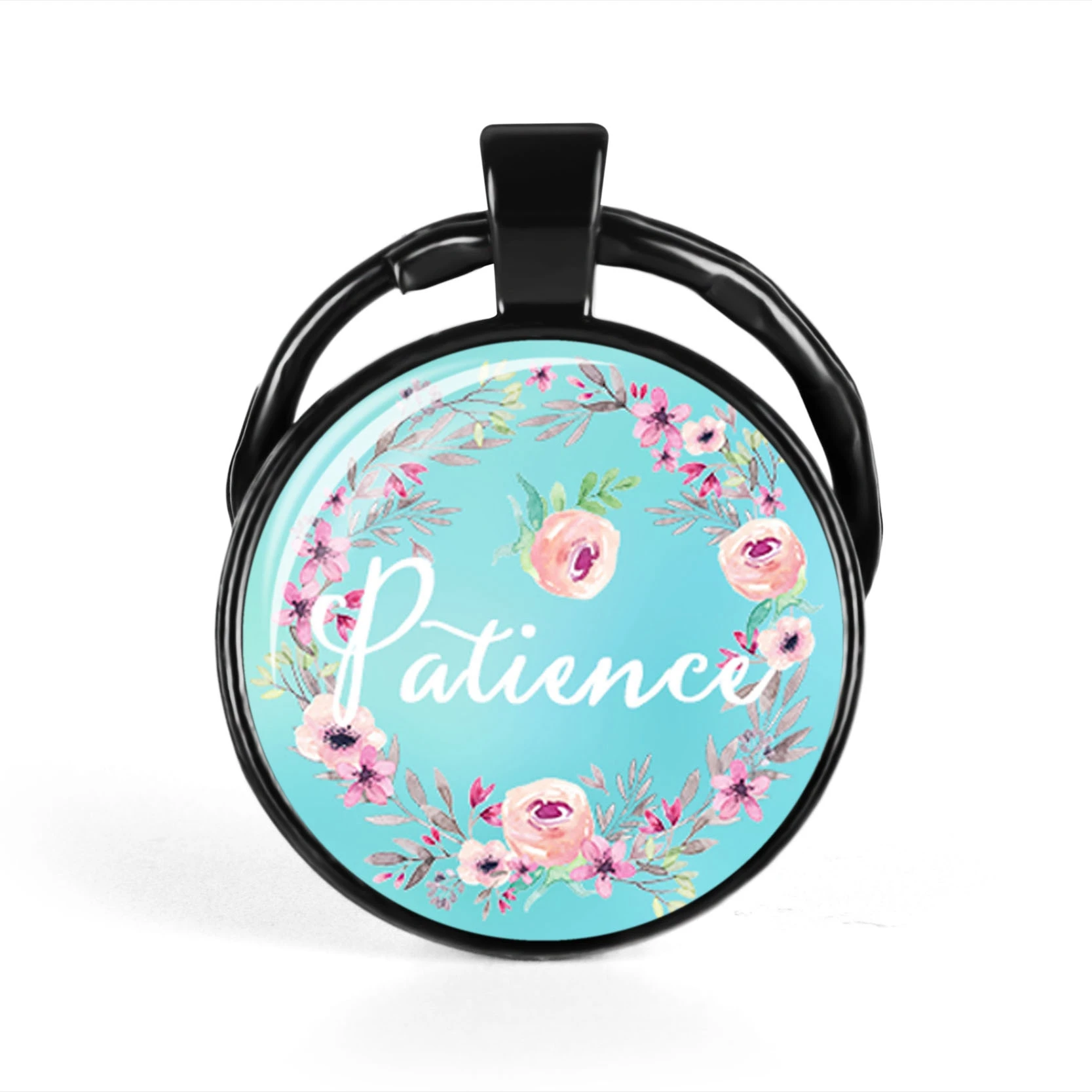 Новый черный держатель для ключей из Христианской Библии подвески стеклянная