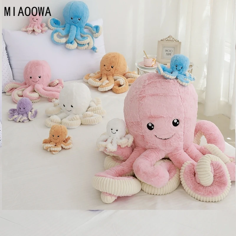 

40/60/80cm Cute Simulation octopus Pendant Plush Stuffed Toy Soft Deer Animal Home Accessories Lovely Animal Doll Children Gifts