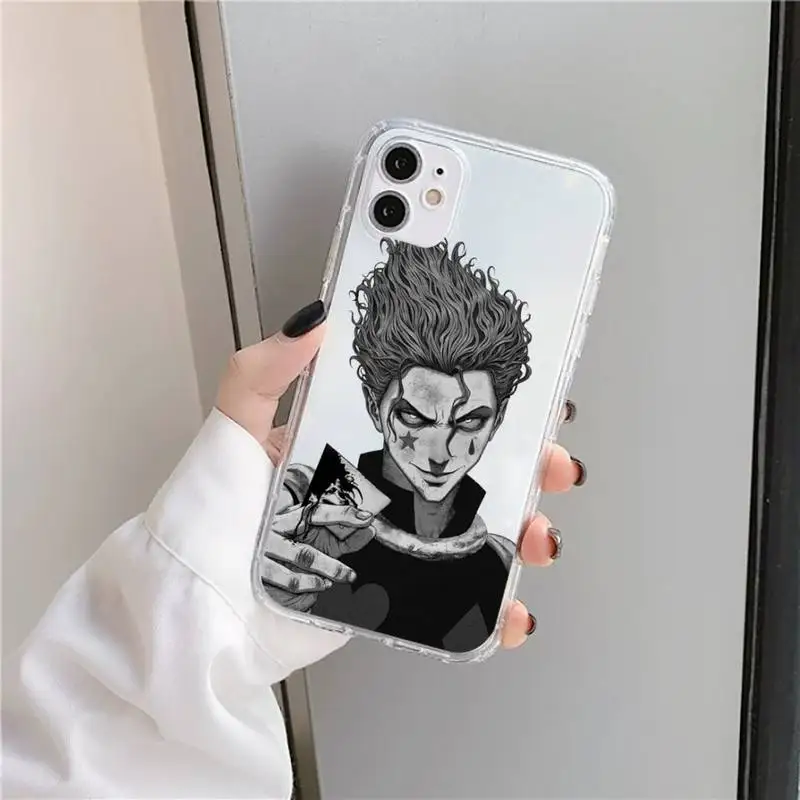 

Hisoka Anime Hunter X hunter Phone Case Transparent for iPhone 11 12 mini pro XS MAX 8 7 6 6S Plus X 5S SE 2020 XR