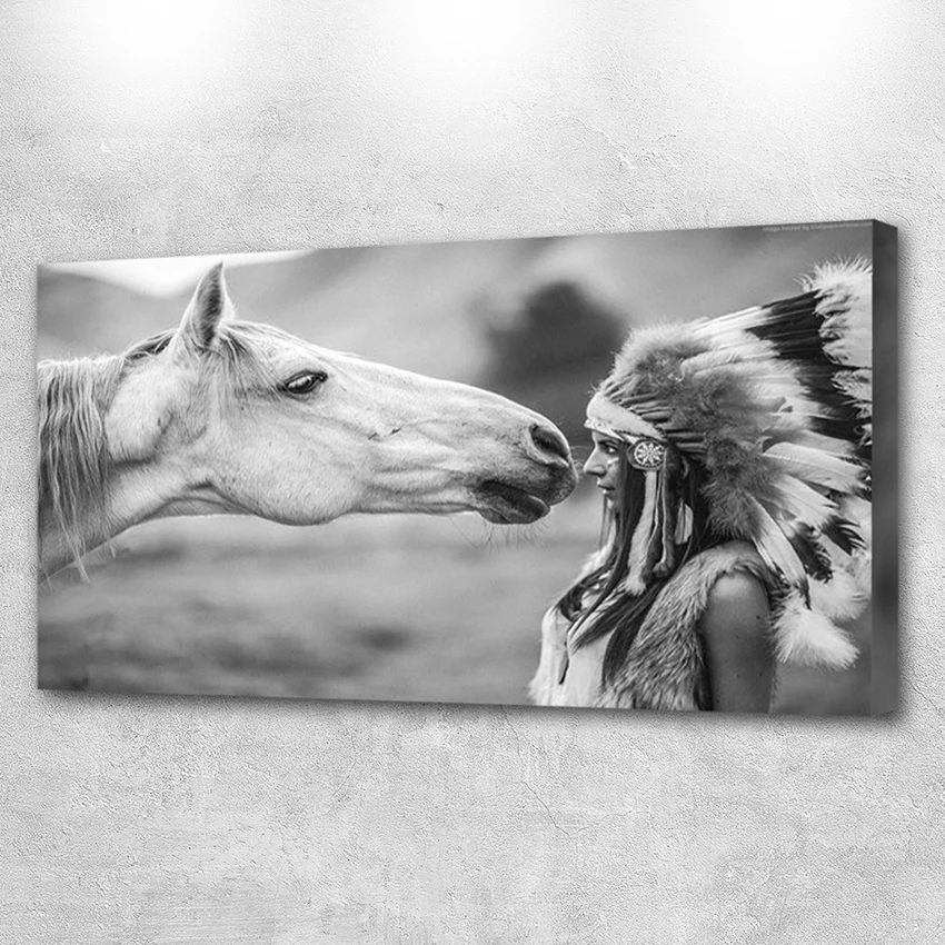 Индийские женские настенные художественные картины на холсте скандинавский