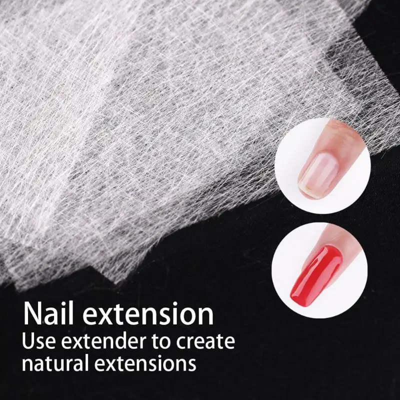 20PCS Fiber Glass Nail Extension for UV Gel Building French Manicure Acrylic Fiberglass Nail Forms Nail Art Tool Tips Silk Nails images - 4