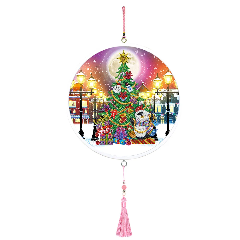 Living Room Gift Christmas Diamond Painting Wall Art Embroidery Craft With Frame Bedroom Hanging 5D DIY Home Decor Easy Apply | Дом и сад