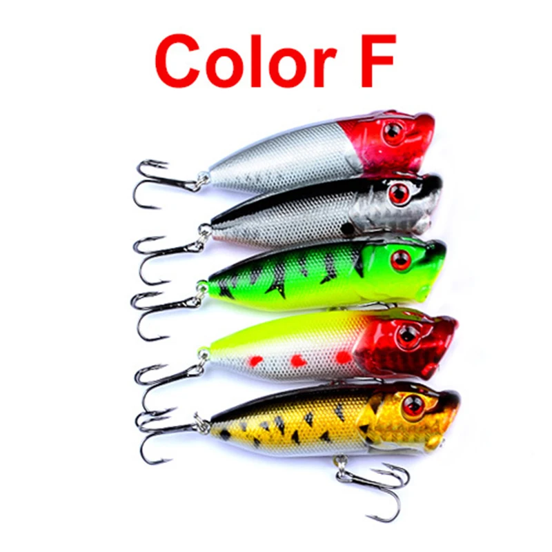 5 шт./лот Поппер рыболовная приманка 7 3 см плавающая искусственная поппер Pesca карп