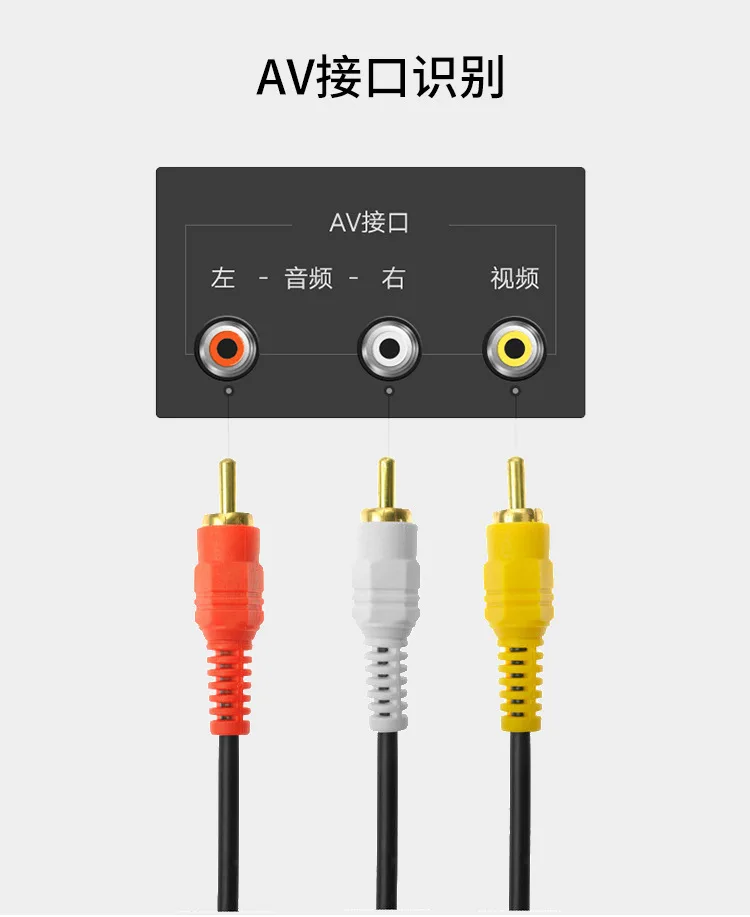 Композитный кабель RCA папа-3 папа Аудио Видео AV Разъем 3X Розничная и оптовая