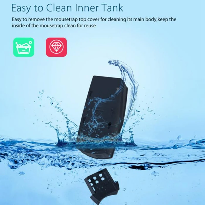 

Electronic Mouse Rat Trap Rodent Pest Killer WiFi Remote Control Electric Zapper