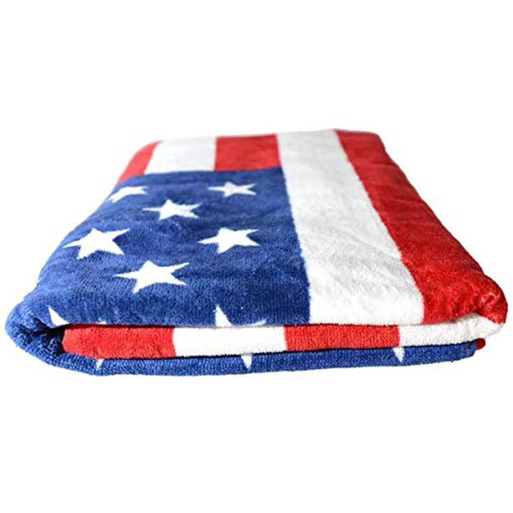 Хлопковое одеяло с флагом США 150x80 см Спортивная аудитория фанаты американский