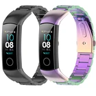 2021 новая обувь для мужчин и женщин; Металлический ремешок для Huawei Honor Band 5 браслет стальной браслет Honor Band 4 аксессуары из нержавеющей стали ремешок для часов