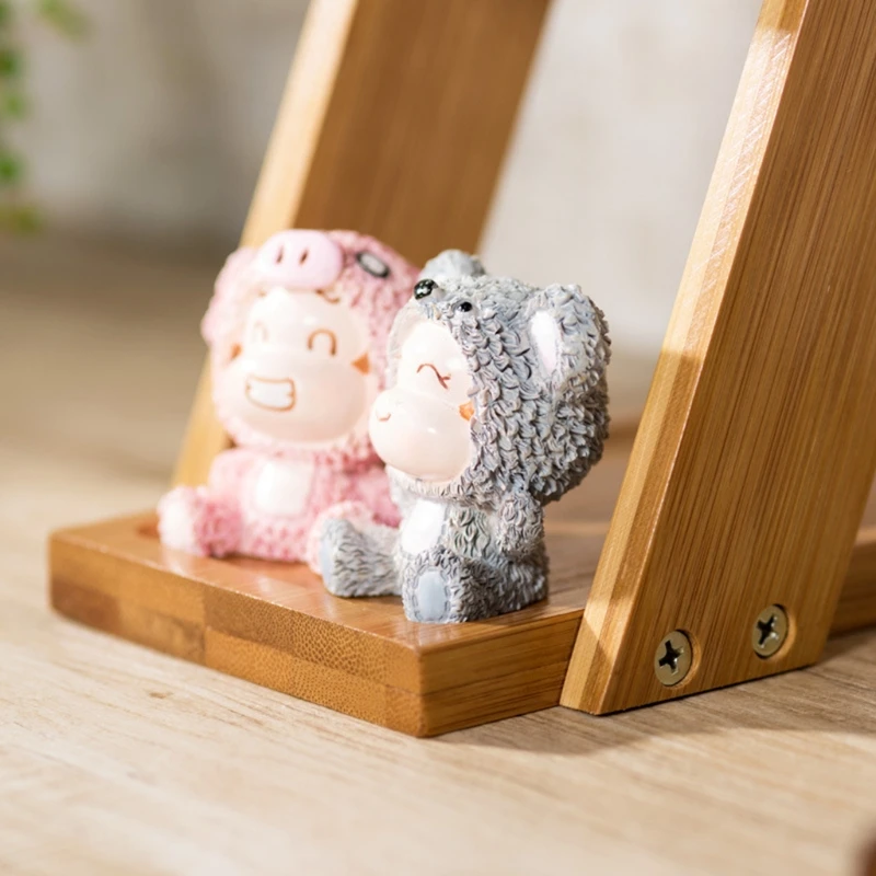 3-Tier Square Bamboo Tray Stand Succulent Cactus Flower Plant Pot Planter Holder | Дом и сад