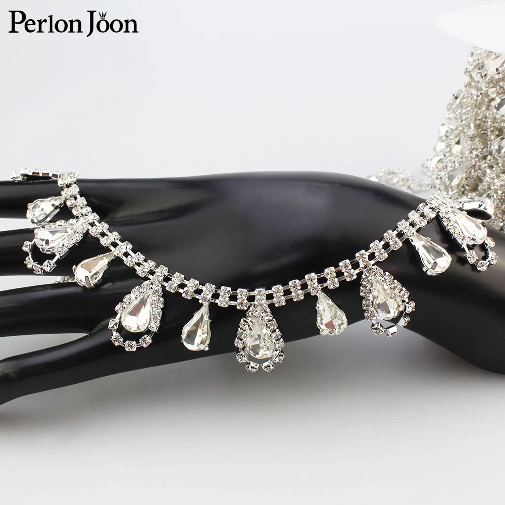 Цепочка с подвеской в виде капли воды 1 ярд|Стразы| |